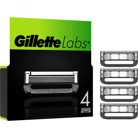 Лезвия для бритвы Gillette Labs, 4 шт. в Чебоксарах