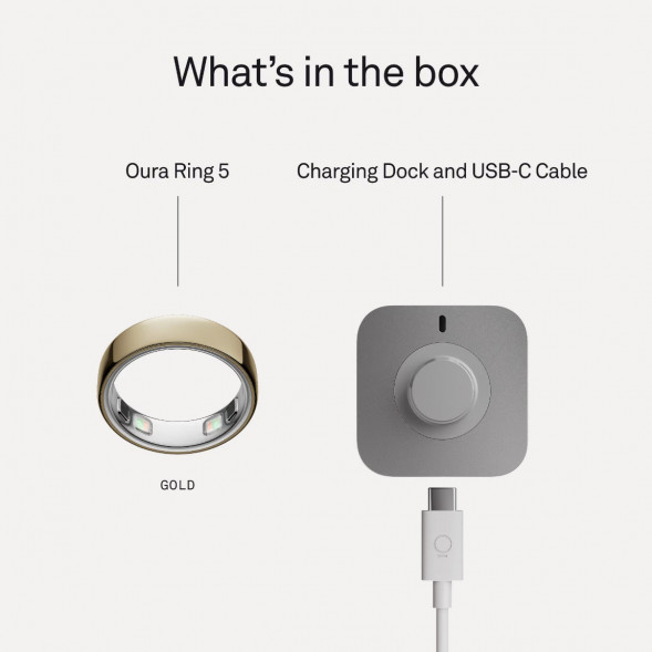 Умное кольцо Oura Ring 5 (размер 8), золотой/Gold в Чебоксарах