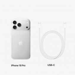 Смартфон Apple iPhone 18 Pro 256GB (SIM + eSIM), Silver