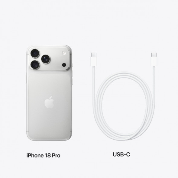 Смартфон Apple iPhone 18 Pro 256GB (eSIM), Silver в Чебоксарах