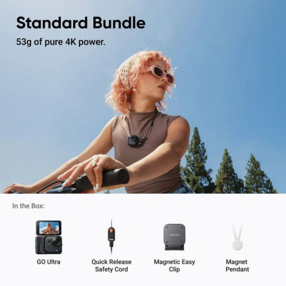 Экшн-камера Insta360 GO Ultra Standard Bundle, Black в Чебоксарах