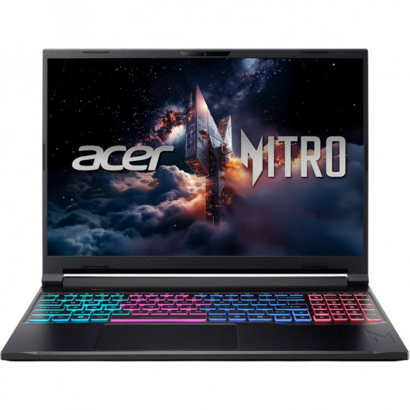 Ноутбук Acer Nitro V 16S ANV16S-71-71MF (16&amp;quot;, IPS, Intel Core 7 240H 2.5ГГц, 10 ядер, 16Гб DDR5, 1Тб SSD, RTX 5060 8Гб, Windows 11 Pro), черный в Чебоксарах