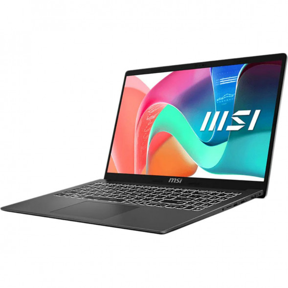 Ноутбук MSI Modern 15 F1MXG-1280RU (15.6&amp;quot;, IPS, Intel Core 7 150U, 10 ядер, 16 ГБ DDR5, SSD 512 ГБ, Intel Iris Xe Graphics, Windows 11), чёрный в Чебоксарах