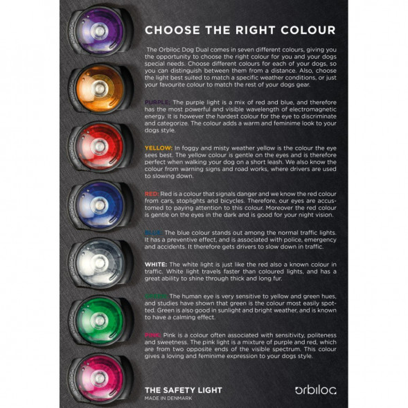 Фонарь для собак Orbiloc Dog Dual Signal Colours, синий в Чебоксарах