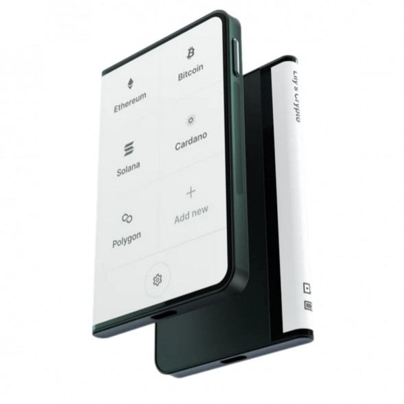 Аппаратный холодный криптокошелек Ledger Stax c чехлом Magnet Shell Black + Recovery Key в Чебоксарах