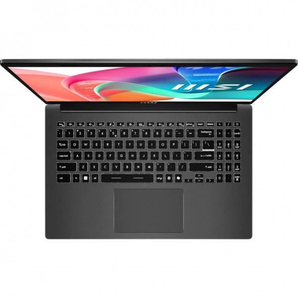 Ноутбук MSI Modern 15 F1MXG-1281RU (15.6&amp;quot;, IPS, Intel Core 5 120U, 10 ядер, 16 ГБ DDR5, SSD 512 ГБ, Intel Iris Xe Graphics, Windows 11), чёрный в Чебоксарах
