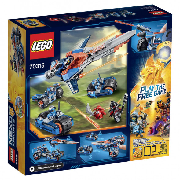 Конструктор LEGO Nexo Knights 70315 Устрашающий разрушитель Клэя в Чебоксарах