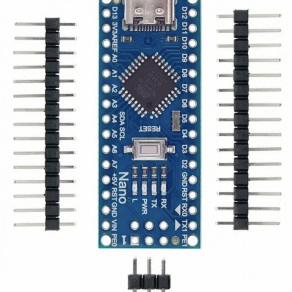Микроконтроллер Arduino NANO TYPE-C V3.0 (совместимый) Atmega328 CH340 в Чебоксарах