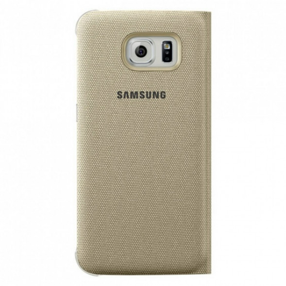 Чехол для Samsung Galaxy S6 S-View Cover (EF-CG920BFE), Gold в Чебоксарах