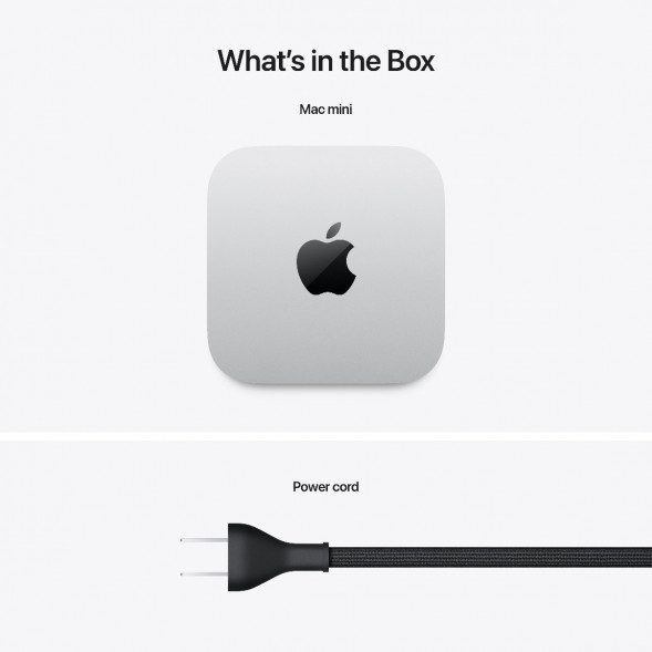 Компьютер Apple Mac mini M4 2024 (MU9D3) (10 Core GPU, 16ГБ, 256ГБ SSD, Apple, macOS), серебристый в Чебоксарах