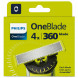Сменные лезвия Philips Oneblade 360 QP440/50, 4 шт. в Чебоксарах