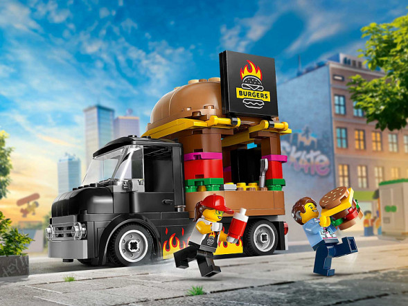 Конструктор LEGO City 60404 Бургерная на колесах в Чебоксарах