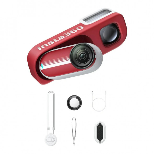 Экшн-камера Insta360 Go 3S Retro Bundle Special Edition 64ГБ, Red в Чебоксарах