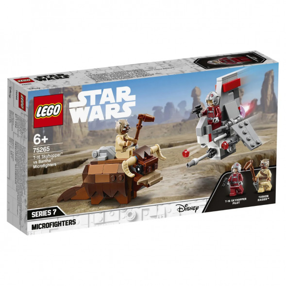 Конструктор LEGO Star Wars 75265 Микрофайтеры Скайхоппер T-16 против Банты в Чебоксарах