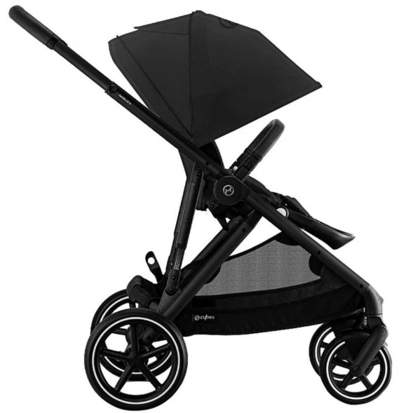 Детская коляска Cybex Gazelle S BLK Moon Black с корзиной и дождевиком в Чебоксарах