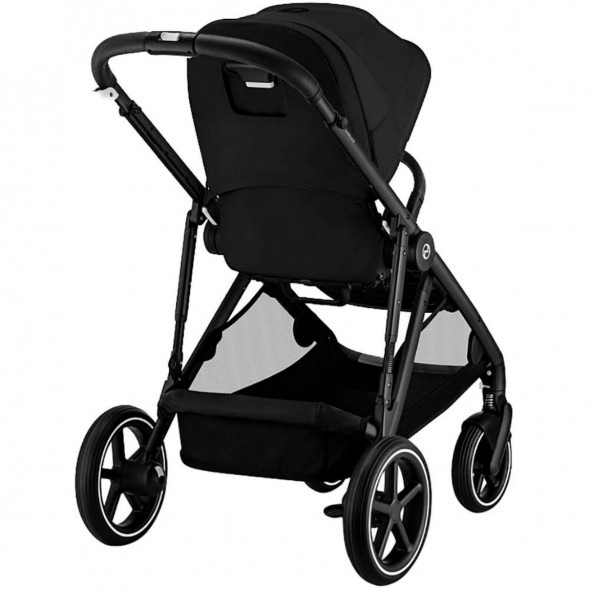 Детская коляска Cybex Gazelle S BLK Moon Black с корзиной и дождевиком в Чебоксарах