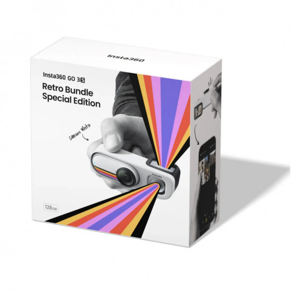 Экшн-камера Insta360 Go 3S Retro Bundle Special Edition 64ГБ, White в Чебоксарах