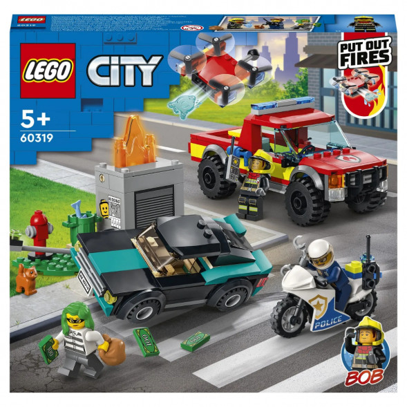 Конструктор LEGO City Fire 60319 Пожарная бригада и полицейская погоня в Чебоксарах