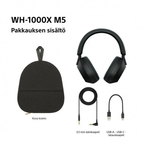 Беспроводные наушники Sony WH-1000XM5, черный в Чебоксарах
