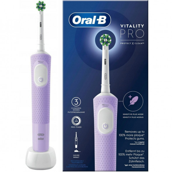 Электрическая зубная щетка Oral-B Vitality Pro D103, фиолетовый в Чебоксарах