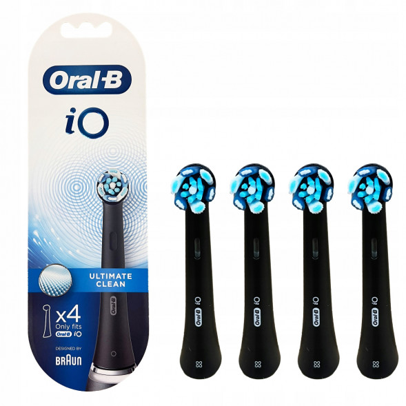 Насадка для электрической зубной щетки Oral-B iO Ultimate Clean Black, 4 шт. в Чебоксарах