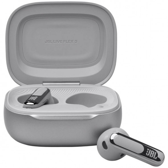 Беспроводные наушники JBL Live Flex 3, Silver в Чебоксарах