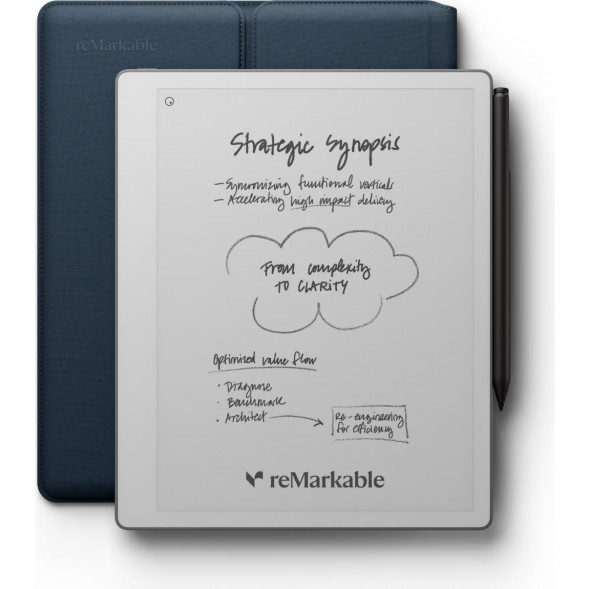 Графический планшет reMarkable Paper Pure+Marker Plus+Sleeve Folio, Ocean Blue в Чебоксарах